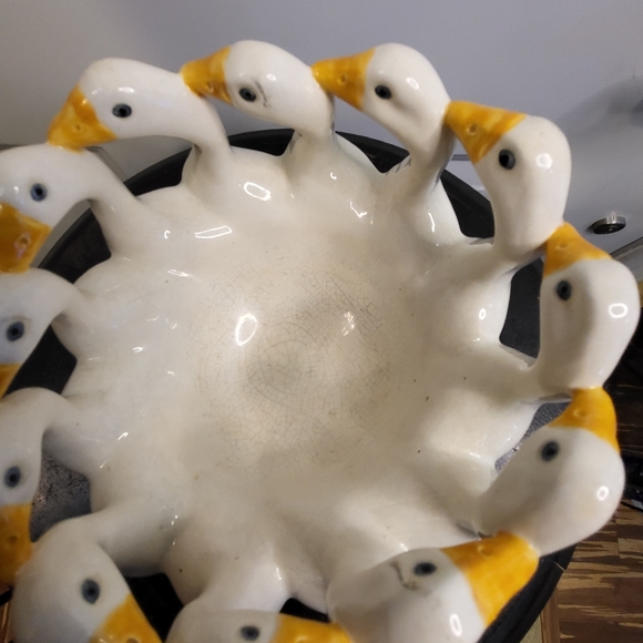 Vienna Art Ceramics Art Nouveau Bowl 'Geese Roundelay' by Michael Mörtl,… - Picture 15 of 17